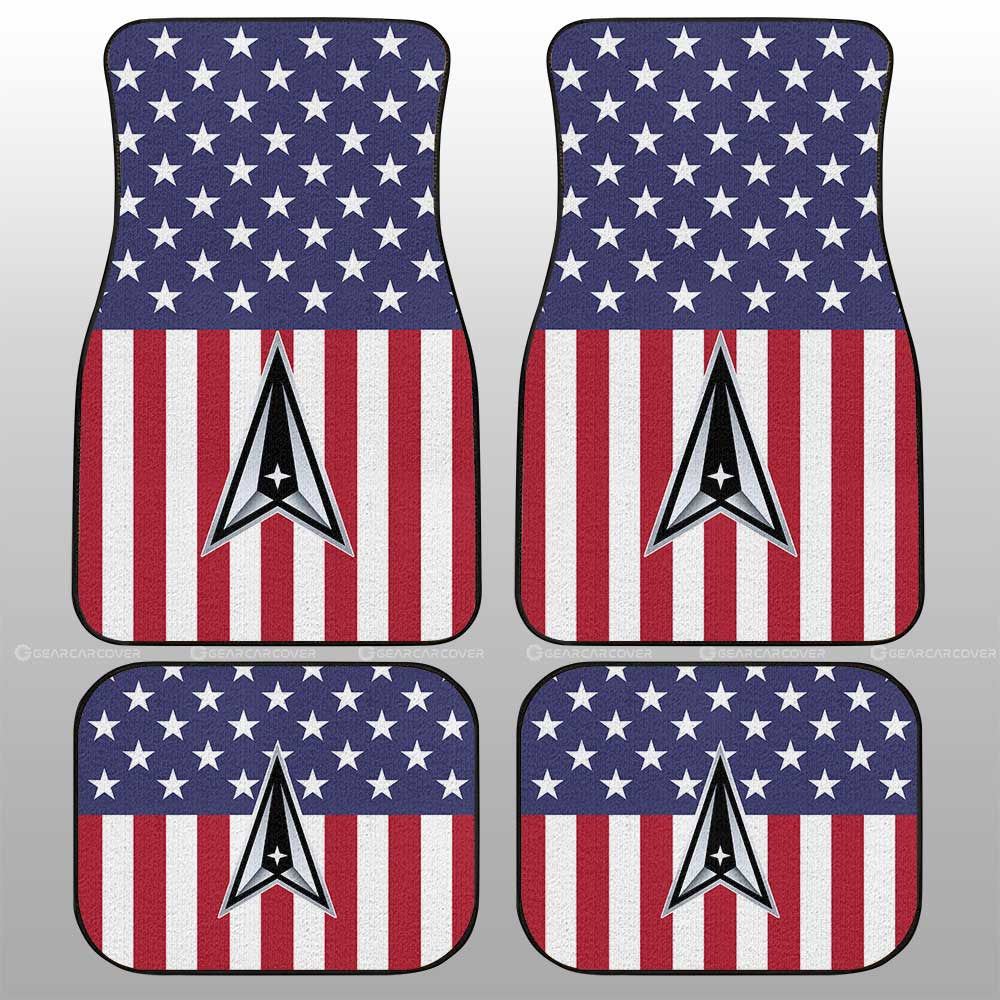 American Flag Military Space Force Car Floor Mats Custom Car Accessories - Gearcarcover - 1