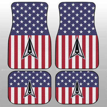 American Flag Military Space Force Car Floor Mats Custom Car Accessories - Gearcarcover - 1
