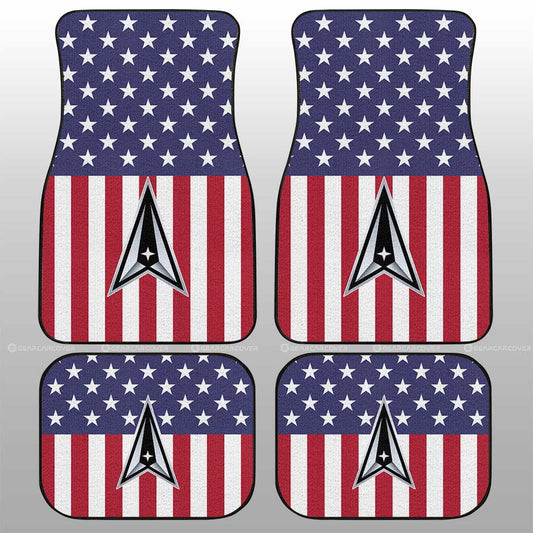 American Flag Military Space Force Car Floor Mats Custom Car Accessories - Gearcarcover - 1