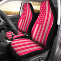 American Flag Pink Car Seat Covers Custom Cool Car Accessories - Gearcarcover - 2