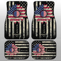 American Flag Sunflower Car Floor Mats Custom Car Accessories - Gearcarcover - 1