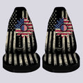 American Flag Sunflower Car Seat Covers Custom Car Accessories - Gearcarcover - 2