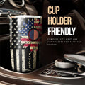 American Flag Sunflower Tumbler Cup Custom Car Accessories - Gearcarcover - 2