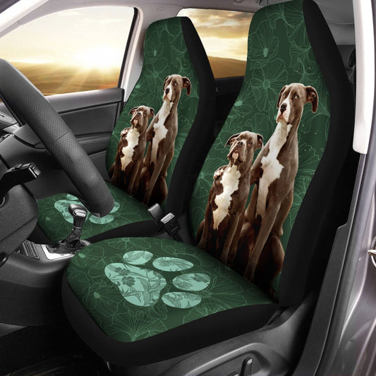 American Pitbull Terrier Car Seat Covers Custom Car Interior Accessories For Dog Lovers - Gearcarcover - 2