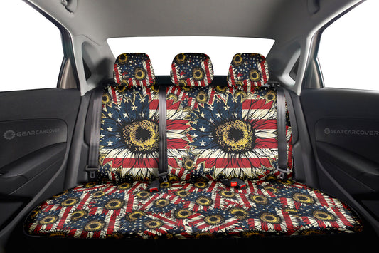 American Sunflower Car Back Seat Cover Custom Car Accessories - Gearcarcover - 2