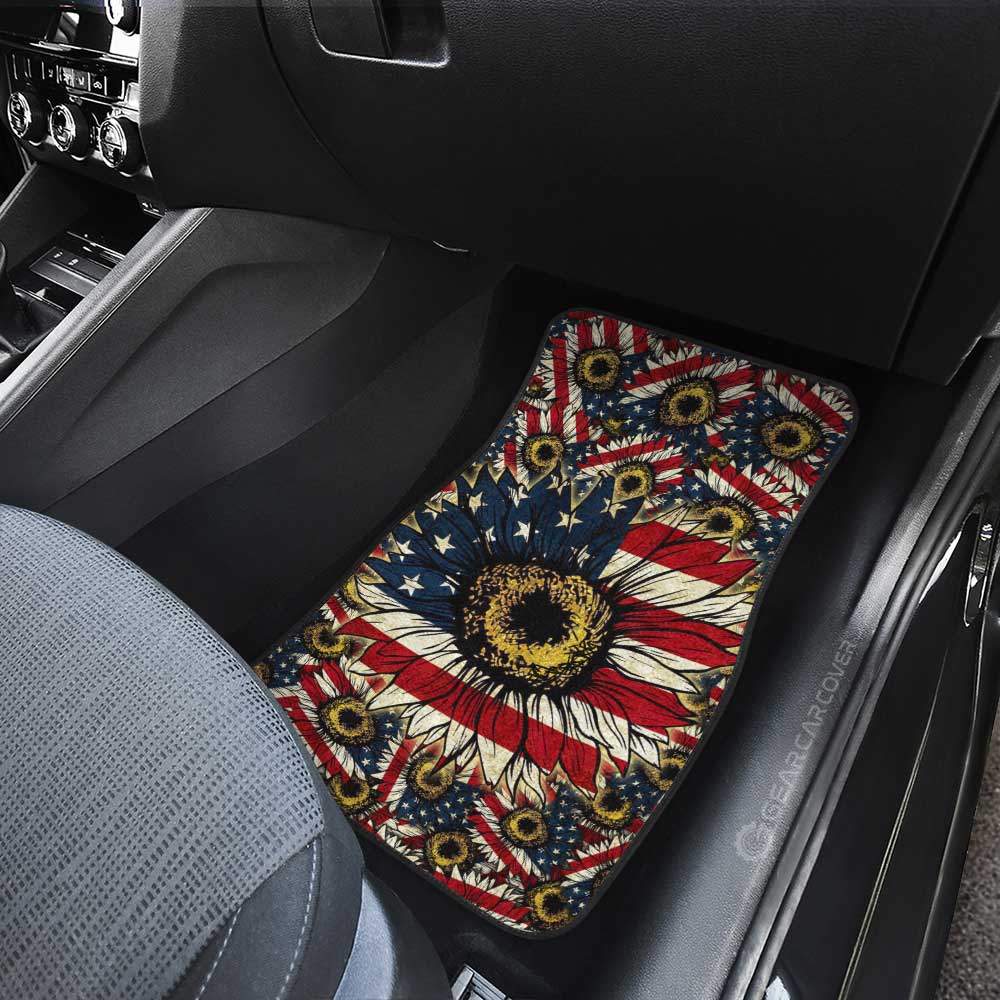 American Sunflower Car Floor Mats Custom Car Accessories - Gearcarcover - 4