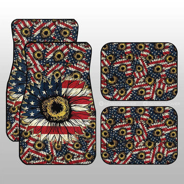 American Sunflower Car Floor Mats Custom Car Accessories - Gearcarcover - 1