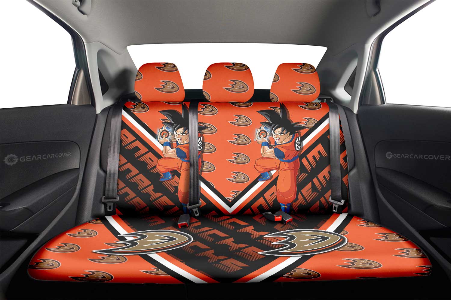 Anaheim Ducks Car Back Seat Cover Custom Car Decorations For Fans - Gearcarcover - 2