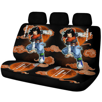 Android 17 Car Back Seat Covers Custom Dragon Ball Anime Car Accessories - Gearcarcover - 1