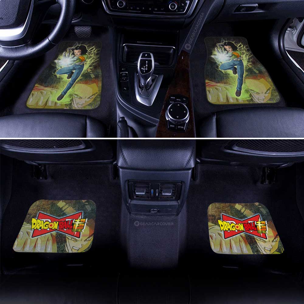 Android 17 Car Floor Mats Custom Dragon Ball Anime Car Accessories - Gearcarcover - 2