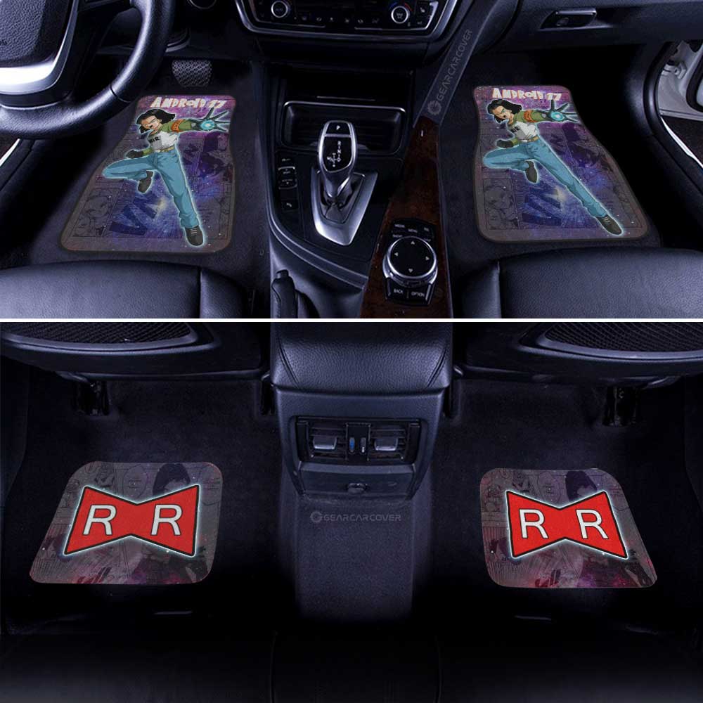 Android 17 Car Floor Mats Custom Dragon Ball Anime Car Accessories Manga Galaxy Style - Gearcarcover - 3