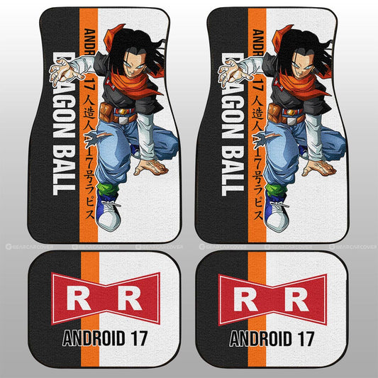 Android 17 Car Floor Mats Custom Dragon Ball Car Accessories For Anime Fans - Gearcarcover - 2