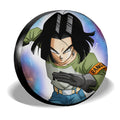 Android 17 Spare Tire Covers Custom Dragon Ball Anime Car Accessories - Gearcarcover - 2