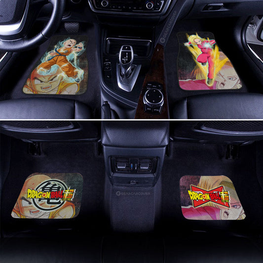 Android 18 And Krillin Car Floor Mats Custom Dragon Ball Anime Car Accessories - Gearcarcover - 2