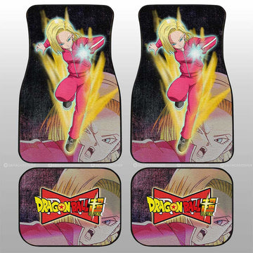 Android 18 Car Floor Mats Custom Dragon Ball Anime Car Accessories - Gearcarcover - 1