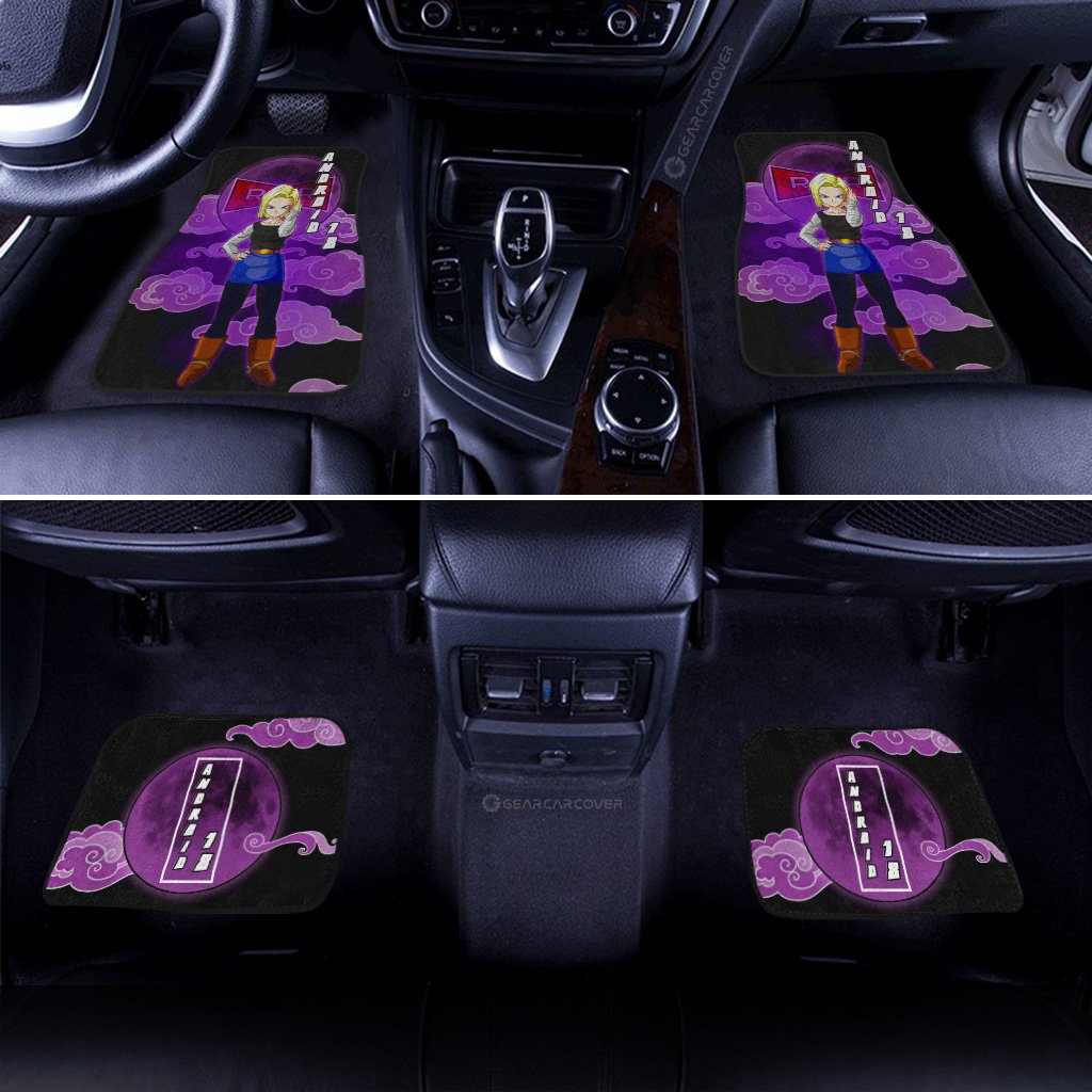 Android 18 Car Floor Mats Custom Dragon Ball Anime Car Interior Accessories - Gearcarcover - 3