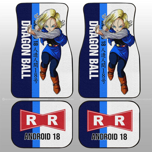 Android 18 Car Floor Mats Custom Dragon Ball Car Accessories For Anime Fans - Gearcarcover - 2