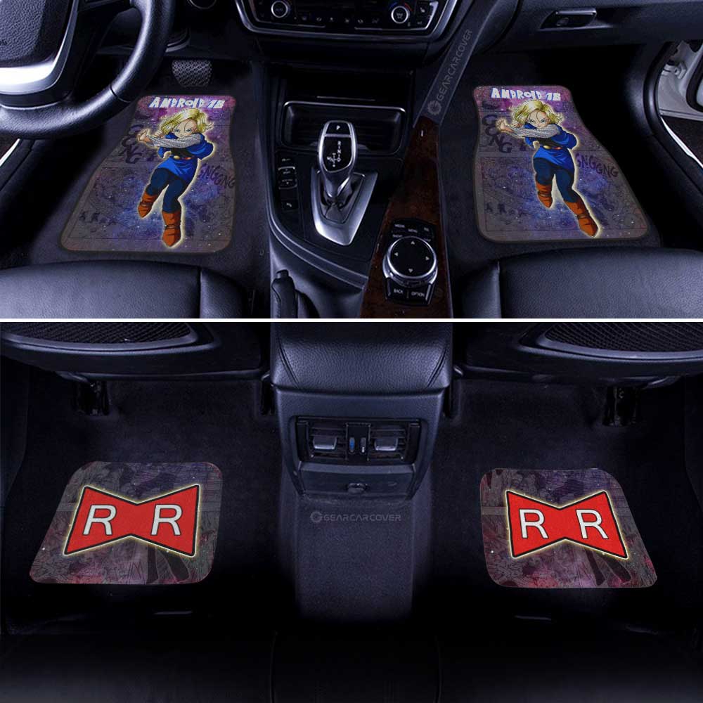 Android 18 Car Floor Mats Custom Galaxy Style Dragon Ball Anime Car Accessories - Gearcarcover - 3