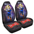 Android 18 Car Seat Covers Custom Galaxy Style Dragon Ball Anime Car Accessories - Gearcarcover - 3