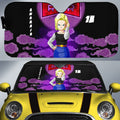 Android 18 Car Sunshade Custom Dragon Ball Anime Car Accessories - Gearcarcover - 1