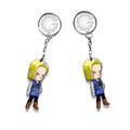 Android 18 Keychain Custom Dragon Ball Anime Car Accessories - Gearcarcover - 3