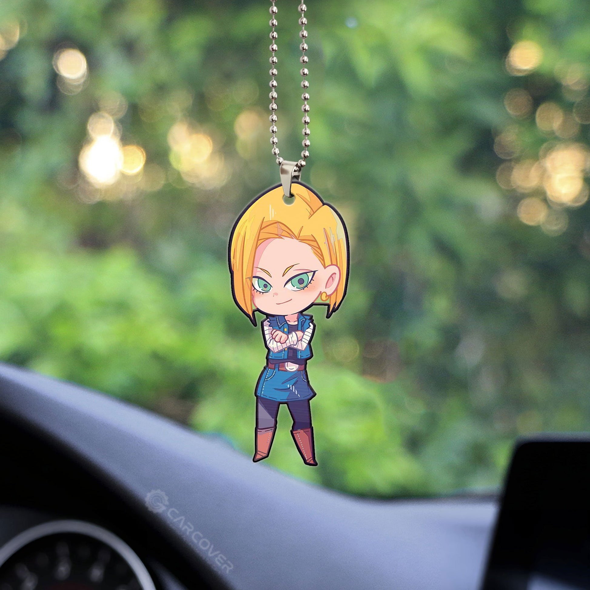 Android 18 Ornament Custom Dragon Ball Anime Car Accessories - Gearcarcover - 2