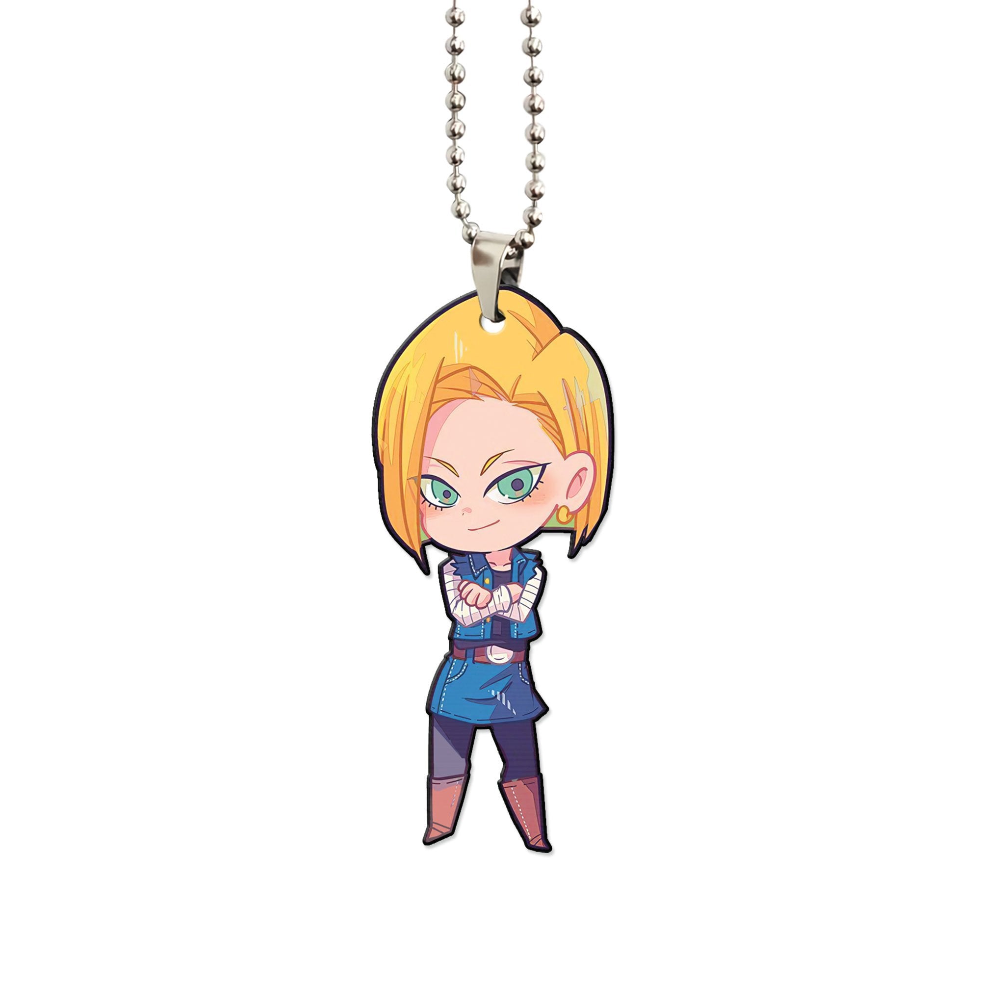 Android 18 Ornament Custom Dragon Ball Anime Car Accessories - Gearcarcover - 1