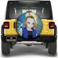 Android 18 Spare Tire Covers Custom Dragon Ball Anime Car Accessories - Gearcarcover - 1