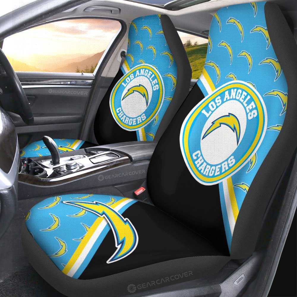 Angeles Chargers Car Seat Covers Custom Car Accessories For Fans - Gearcarcover - 2