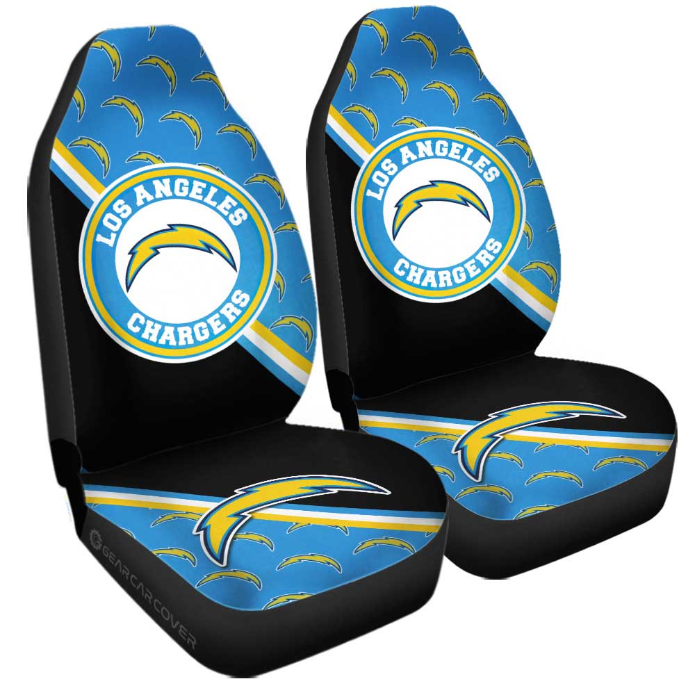 Angeles Chargers Car Seat Covers Custom Car Accessories For Fans - Gearcarcover - 3