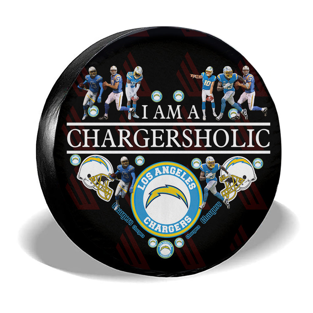Angeles Chargers Spare Tire Covers Custom For Holic Fans - Gearcarcover - 3