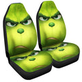Angry Grinch Car Seat Covers Custom Car Accessories Christmas Decorations - Gearcarcover - 3