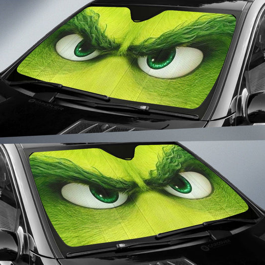 Angry Grinch Eyes Car Sunshade Custom Car Interior Accessories - Gearcarcover - 2