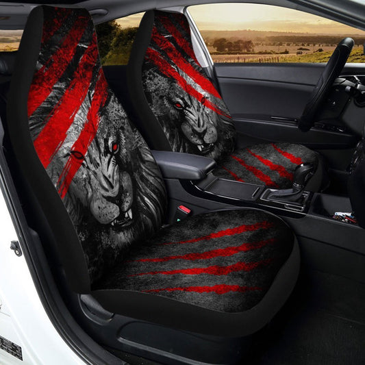 Angry Lion Car Seat Covers Custom Lion Car Accessories - Gearcarcover - 1