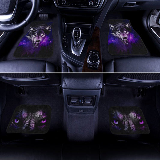 Angry Wolf Car Floor Mats Custom Wolf Car Accessories - Gearcarcover - 2