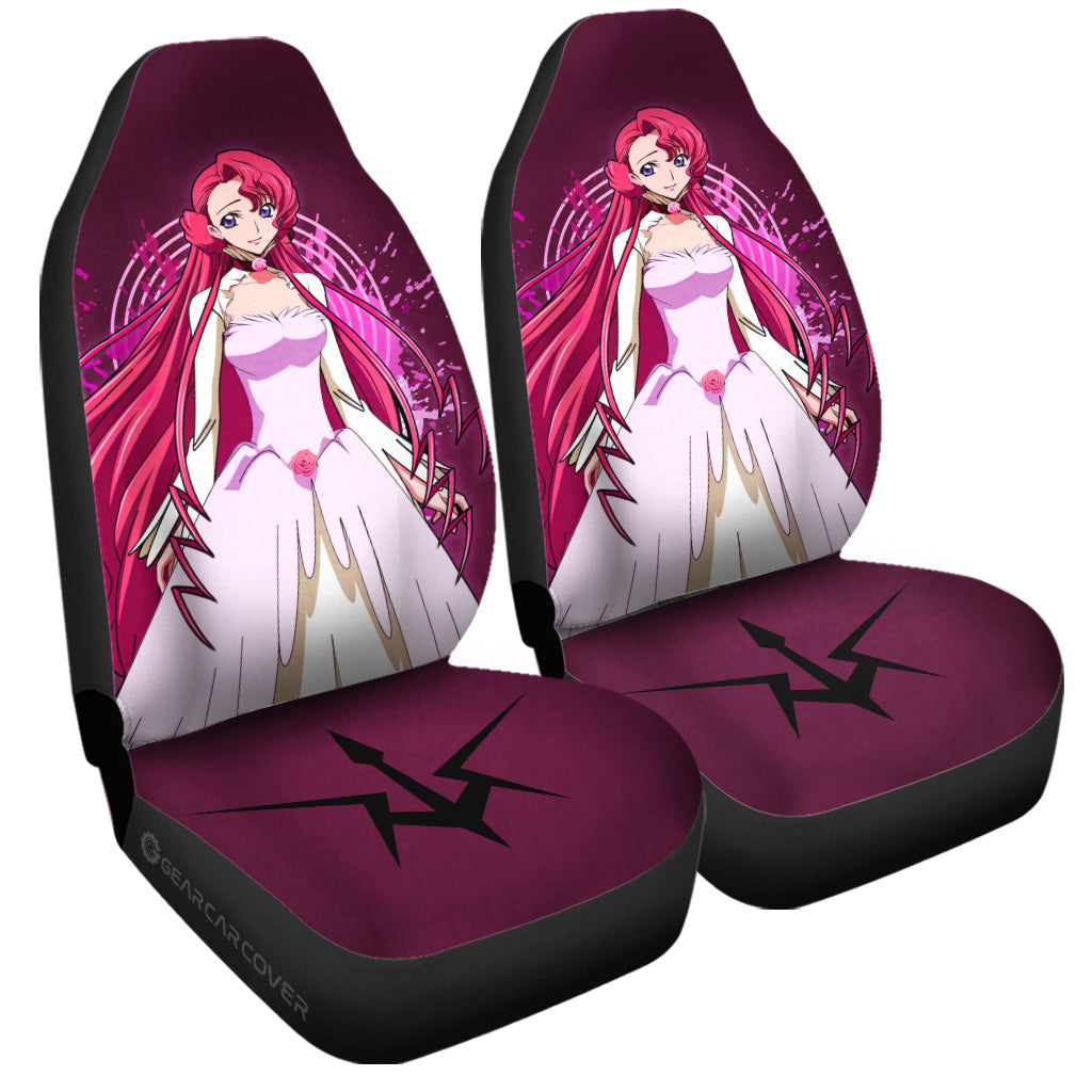 Anime Girl Euphemia Li Britannia Car Seat Covers Custom Code Geass Anime - Gearcarcover - 3