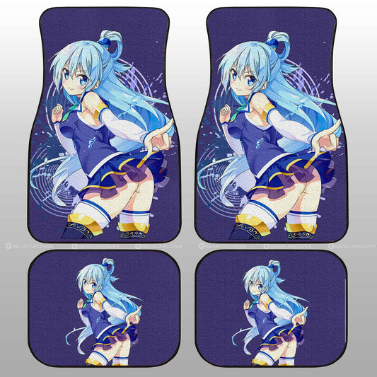 Anime Girl KonoSuba Aqua Car Floor Mats Custom Anime Car Accessories - Gearcarcover - 2