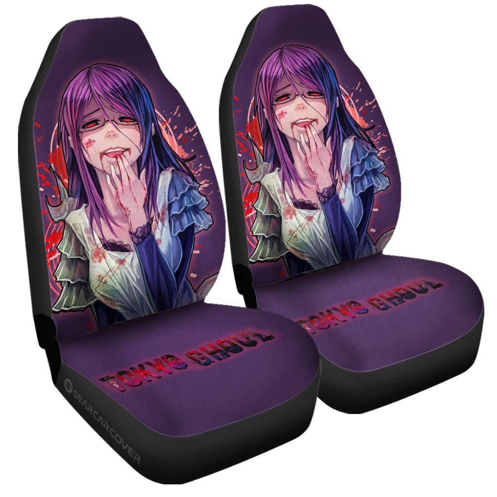 Anime Girl Rize Kamishiro Car Seat Covers Custom Tokyo Ghoul Anime - Gearcarcover - 3