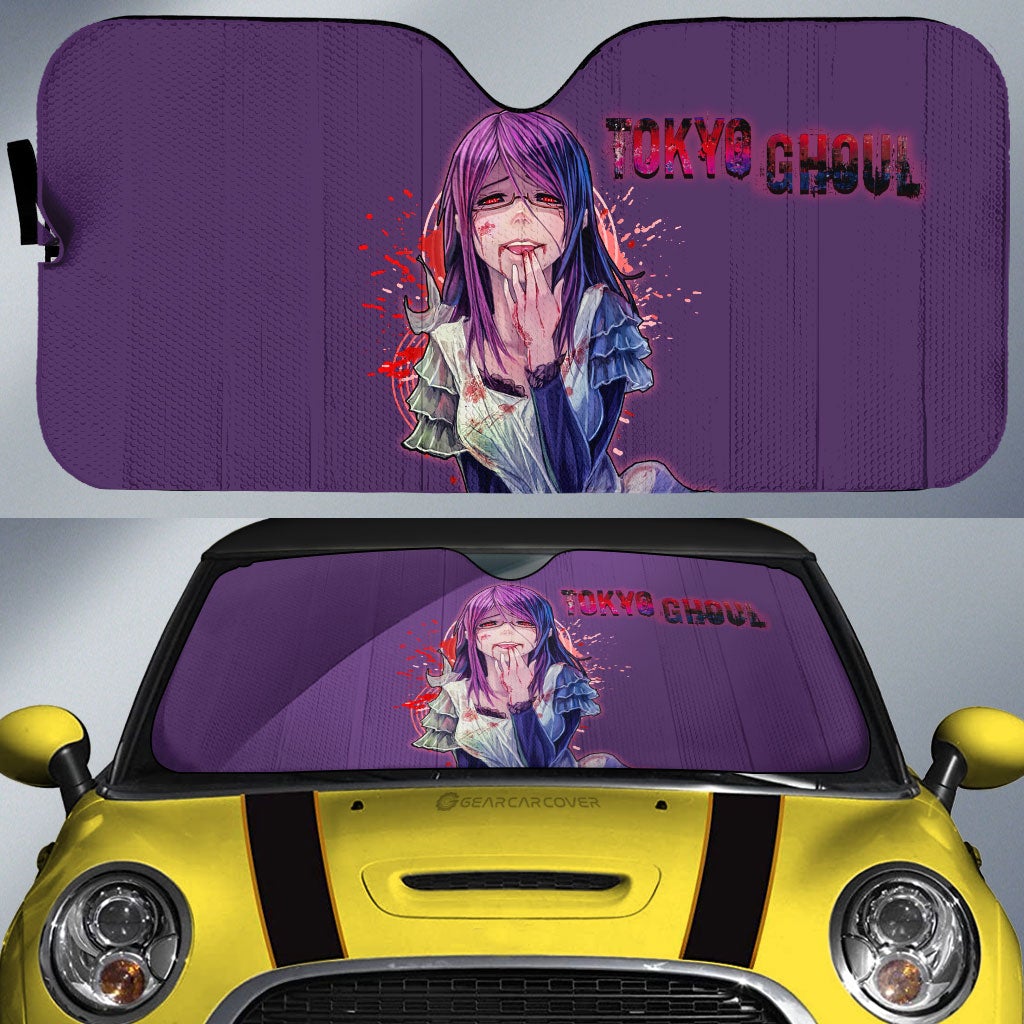 Anime Girl Rize Kamishiro Car Sunshade Custom Tokyo Ghoul Anime - Gearcarcover - 1
