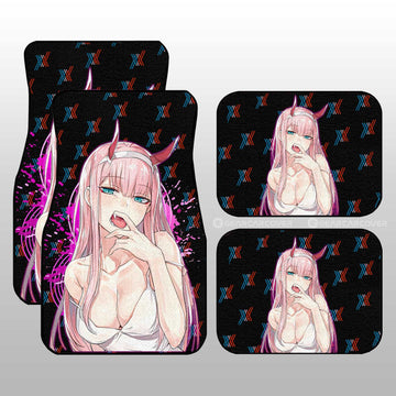Anime Sexy Girl Code:002 Zero Two Car Floor Mats Custom DARLING In The FRANXX Anime - Gearcarcover - 1
