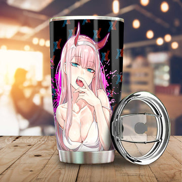 Anime Sexy Girl Code:002 Zero Two Tumbler Cup Custom DARLING In The FRANXX Anime - Gearcarcover - 1