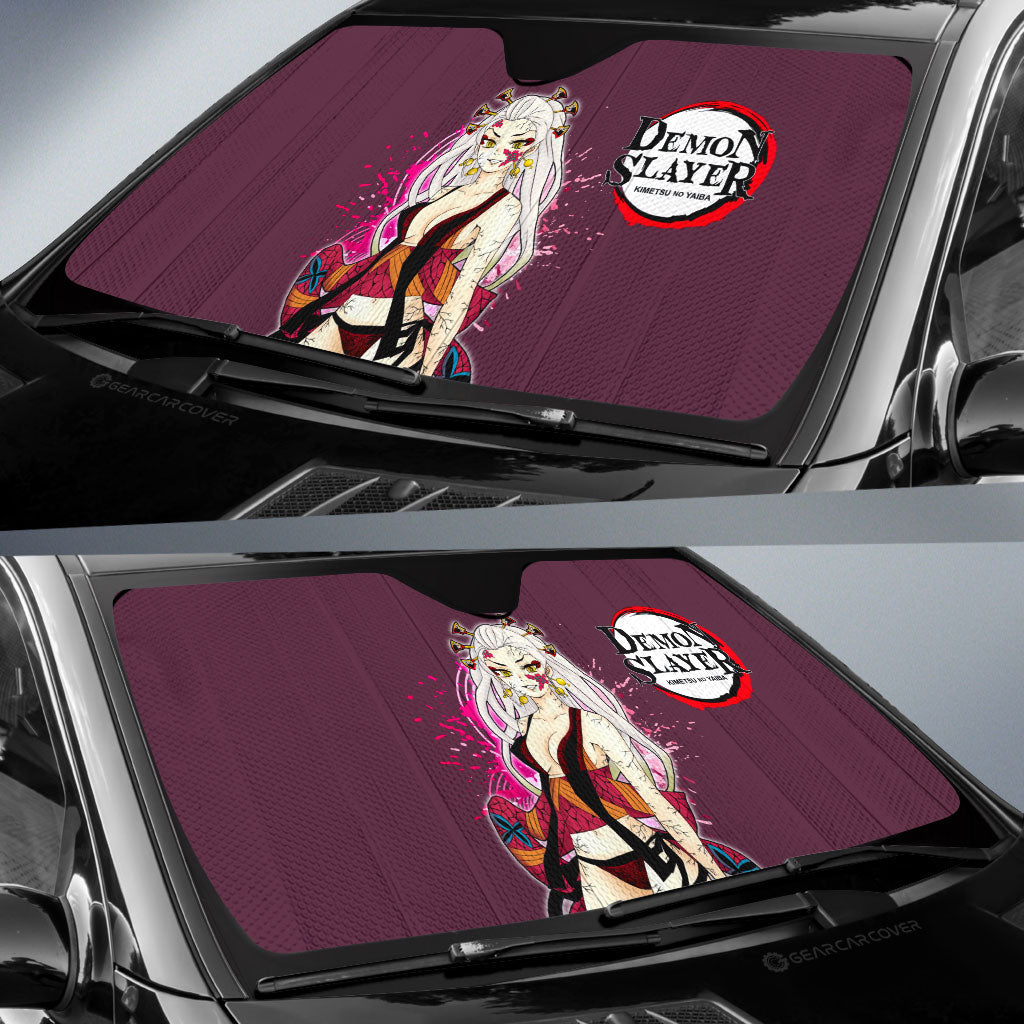 Anime Sexy Girl Daki Car Sunshade Custom Demon Slayer Anime - Gearcarcover - 2