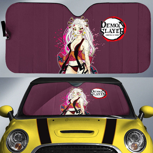 Anime Sexy Girl Daki Car Sunshade Custom Demon Slayer Anime - Gearcarcover - 1