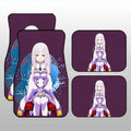 Anime Sexy Girl Emilia Car Floor Mats Custom Re:Zero Anime Car Accessories - Gearcarcover - 1