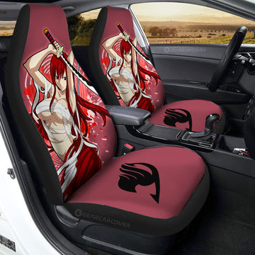 Anime Sexy Girl Erza Scarlet Car Seat Covers Custom Fairy Tail Anime - Gearcarcover - 1