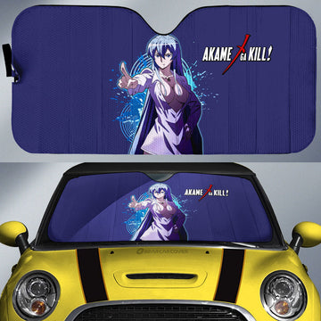 Anime Sexy Girl Esdeath Car Sunshade Custom Akame Ga Kill Anime - Gearcarcover - 1