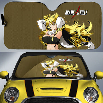 Anime Sexy Girl Leone Car Sunshade Custom Akame Ga Kill Anime - Gearcarcover - 1