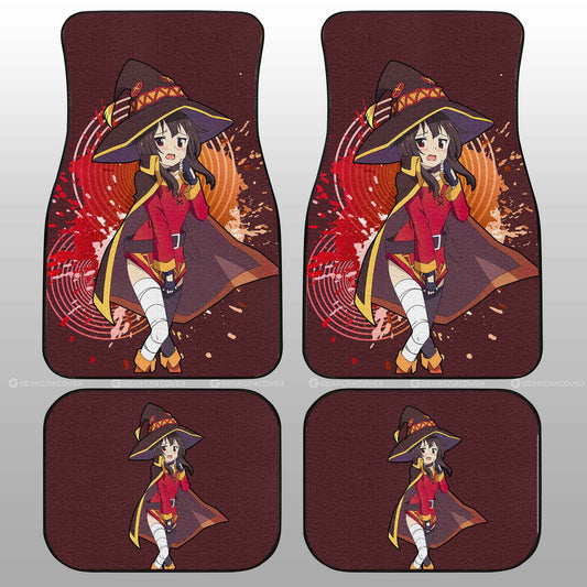 Anime Sexy Girl Megumin Car Floor Mats Custom KonoSuba Anime Car Accessories - Gearcarcover - 2