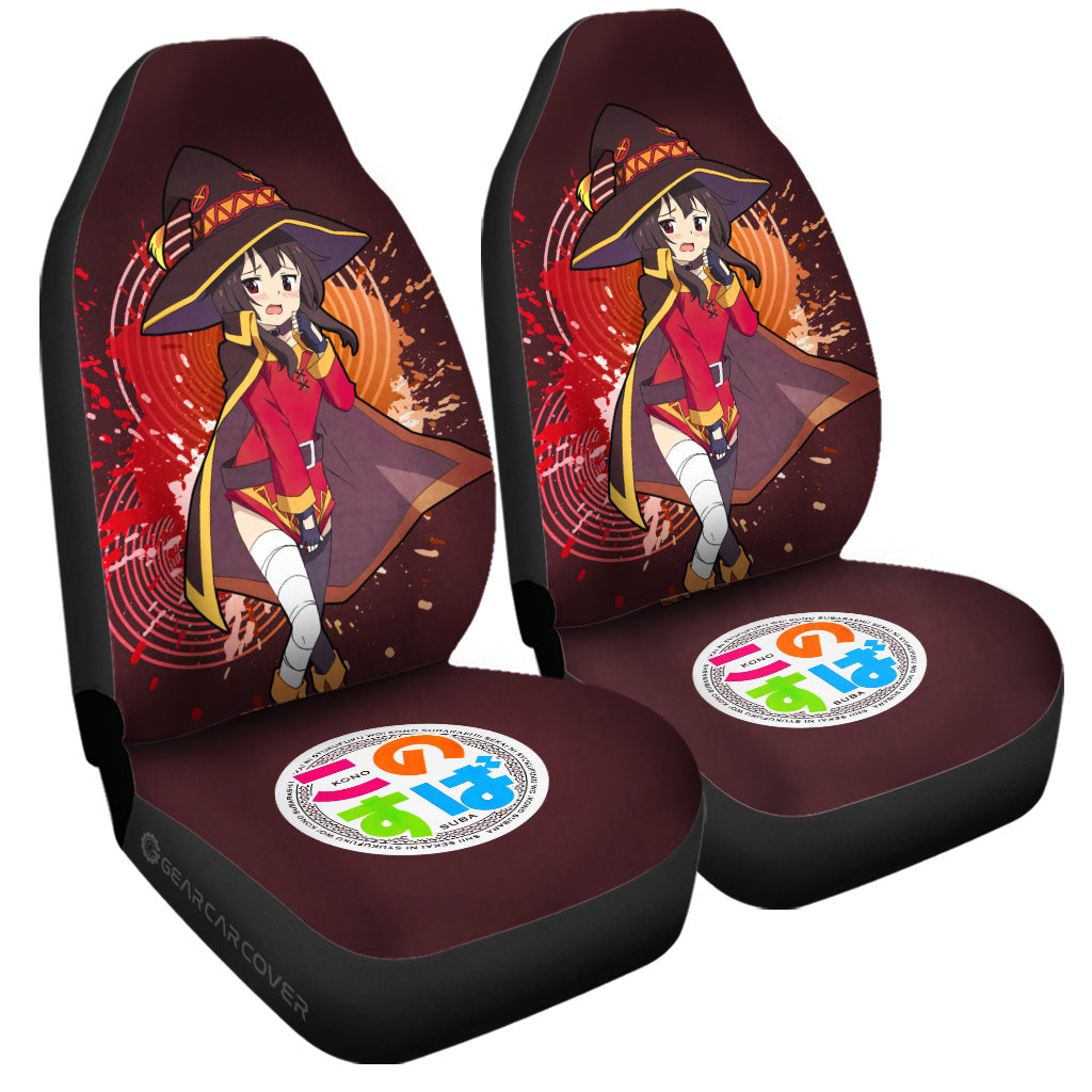 Anime Sexy Girl Megumin Car Seat Covers Custom KonoSuba Anime Car Accessories - Gearcarcover - 3