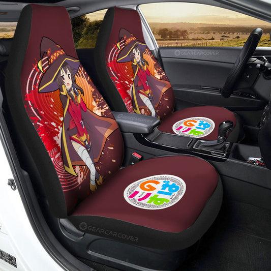 Anime Sexy Girl Megumin Car Seat Covers Custom KonoSuba Anime Car Accessories - Gearcarcover - 1